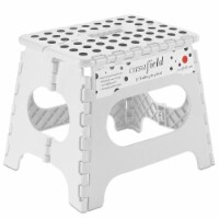 11 Folding Step Stool with Handle in White by Casafield