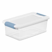 Sterilite 30 Qt Clear Plastic Stackable Storage Bin w/ Grey Latch Lid, 24  Pack, 24pk - Fry's Food Stores