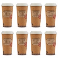 Corky Cup Life Story  16 oz Reusable Insulated Travel Mug (8 Pack)
