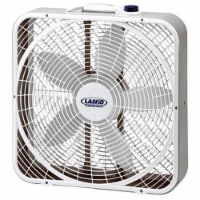 Lasko 3 Speed Weather Shield Performance 20 Box Fan w/ Handle, White (2 Pack)