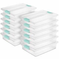 Sterilite Plastic Mini Clip Storage Box Container with Latching Lid, 12  Pack, 12pk - Fred Meyer