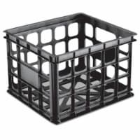 Sterilite 16929006 Plastic Storage Box Crate, Black (12 Pack)