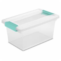 Sterilite Plastic Medium Clip Storage Box Container with Latching Lid, 12 Pack