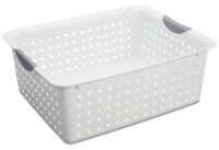 Sterilite Set of Ultra Plastic Storage Bin Baskets w/ Handles, 6 Large, 6 Medium