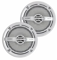 Sony XS-MP1611 6.5  140 Watt Dual Cone Marine Speakers Stereo, Pair (3 Pack)