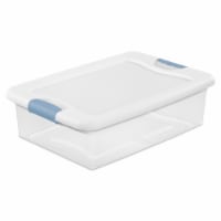 Homz 66 Qt Multipurpose Stackable Storage Bin with Latching Lids, Clear (2  Pack), 1 Piece - Fred Meyer