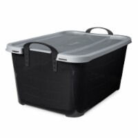 24 Pack - Life Story Locking Stackable Closet & Storage Box 55 Quart Containers