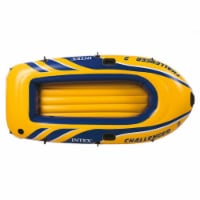 Intex Challenger 2 Inflatable 2 Person Boat Raft Set w/ Oars & Air Pump (2 Pack)