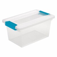 Sterilite Plastic Medium Clip Storage Box Container with Latching Lid, 20 Pack