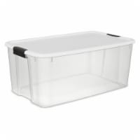 Sterilite 116 Quart Ultra Latching Clear Plastic Storage Tote Container, 20 Pack