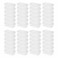 Sterilite Plastic Stacking FlipTop Latching Storage Box Container, Clear 48 Pack