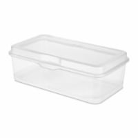 Sterilite Plastic Stacking FlipTop Latching Storage Box Container, Clear 60 Pack