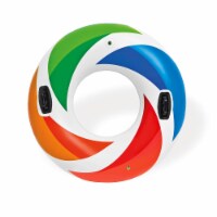 Intex Inflatable 47 Color Whirl Tube Swimming Pool Raft with Handles (24 Pack)