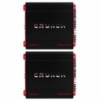 Crunch 4 Channel 1000 Watt Amp A/B Class Car Stereo Amplifier (2 Pack)