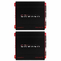 Crunch 4 Channel 1000 Watt Amp A/B Class Car Stereo Amplifier (2 Pack)