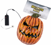Seasonal Visions Adult Rotten Jack-O-Lantern Mask - Orange/Black Perspective: Main