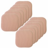 Sweet Home Collection | Honeycomb Memory Foam Non Slip 16 x 16 Chair Pad, Blush, 12 PK