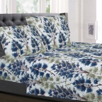 Sweet Home Collection | 4-Piece Florence Floral Printed Microfiber Sheet Set, Full
