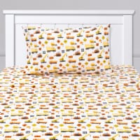 Sweet Home Collection | Construction Printed Sheet Set, Kids Fun and Comfortable, Twin