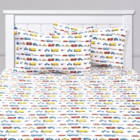 Sweet Home Collection | Transportation Printed Sheet Set, Kids Fun and Comfortable, Full