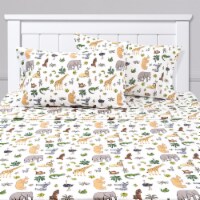 Sweet Home Collection | Wild Kingdom Printed Sheet Set, Kids Fun and Comfortable, Full