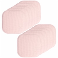 Sweet Home Collection | Honeycomb Memory Foam Non Slip 16 x 16 Chair Pad, Pink, 12 PK