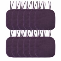 Sweet Home Collection | Honeycomb Memory Foam Non-Slip 16 x 16 Chair Pad with Ties, 12 PK