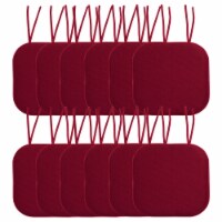 Sweet Home Collection | Honeycomb Memory Foam Non-Slip 16 x 16 Chair Pad with Ties, 12 PK