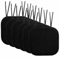 Sweet Home Collection | Honeycomb Memory Foam Non-Slip 16 x 16 Chair Pad with Ties, 6 PK