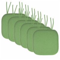Sweet Home Collection | Honeycomb Memory Foam Non-Slip 16 x 16 Chair Pad with Ties, 6 PK