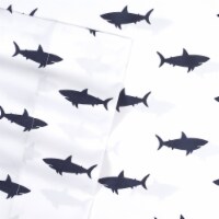 Sweet Home Collection | Swimming Sharks Printed Sheet Set, Kids Fun and Comfortable, Twin XL