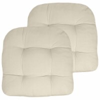 Sweet Home Collection  Patio Chair Pads Thick Fiber Fill Tufted