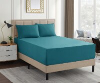 Sweet Home Collection | 4-Piece Luxury Bedding Set, EXTRA DEEP pocket Queen, Teal