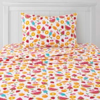 Sweet Home Collection | Fruity Fun Printed Sheet Set, Kids Fun and Comfortable, Twin XL