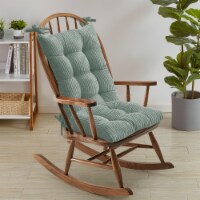 Sweet Home Collection | Velvet Rocking Chair 2PC Non Slip Upper and Lower Cushion, Mint
