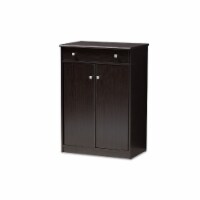 Baxton Studio MH7021-Wenge-Shoe Rack Dariell Modern & Contemporary Wenge Brown Finished Shoe