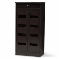 Baxton Studio MH27202-Wenge-Shoe Rack Acadia Modern & Contemporary Wenge Brown Finished Shoe