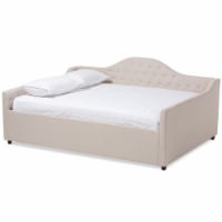 Baxton Studio Eliza Tufted Full Daybed in Light Beige