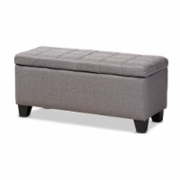 Baxton Studio WS-2005-P-Grey-OTTO Fera Modern & Contemporary Gray Fabric Upholstered Storage