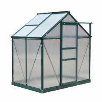 Greenhouse Aluminum Frame Walk-In Outdoor Plant Garden Polycarbonate