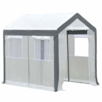 8' x 6' x 7.4' Walk-In Greenhouse Tunnel Portable Plant Garden Steel Frame