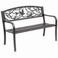 50  Vintage Animal Pattern Garden Patio Bench Outdoor Furniture Path Chair Seat
