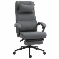 Office Desk Chair Home Ergonomic Adjustable Rolling Linen Reliner W/ Footrest