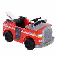 6v Kids Electric Ride On Fire Truck with Parental Remote Control and Music