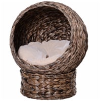 23.5  Water Hyacinth Elevated Cat Kitten Bed Ball Condo Pod Pet House Tree