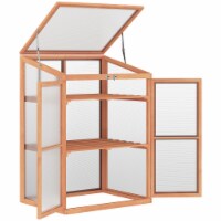 Wooden Cold Frame Greenhouse Planter Box, Herb, Flowers, Vegetable Gardening