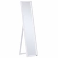 62.5  Freestanding Full Body Bedroom Mirror, Wall Mounted Dressing Mirror White