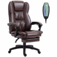 Ergonomic Massaging Vibrating PU Leather Home Office Swivel Desk Rocking Chair