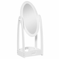 Standing Children's Vanity for Make-up and Dress-up, Includes Storage Shelf