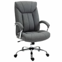 Swivel Computer Desk Chair, Office Chair w/ Adjustable Height, Headrest, Grey